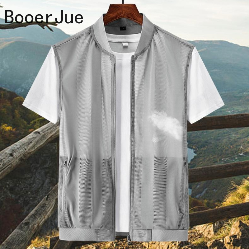 Fishing Vest - Outdoor-Wanderweste für Herren, Atmungsaktive Netzweste für