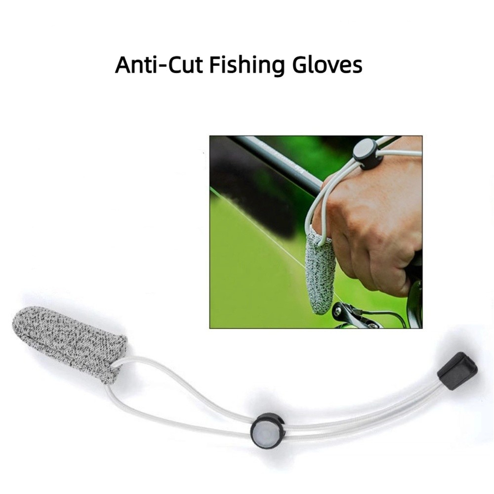 Fishing Gloves - Anti-Rutsch-Angelhandschuhe mit einem Finger, atmungsaktiv, verschleißfest,