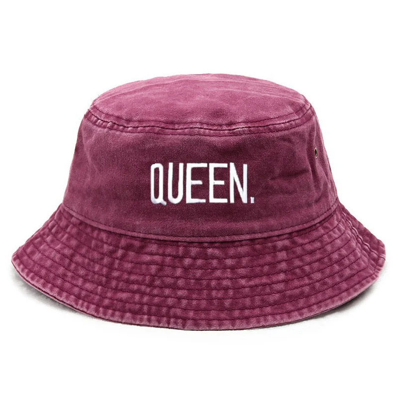 Fishing Hat - Anpassen Queen Washed Vintage Eimer Hut