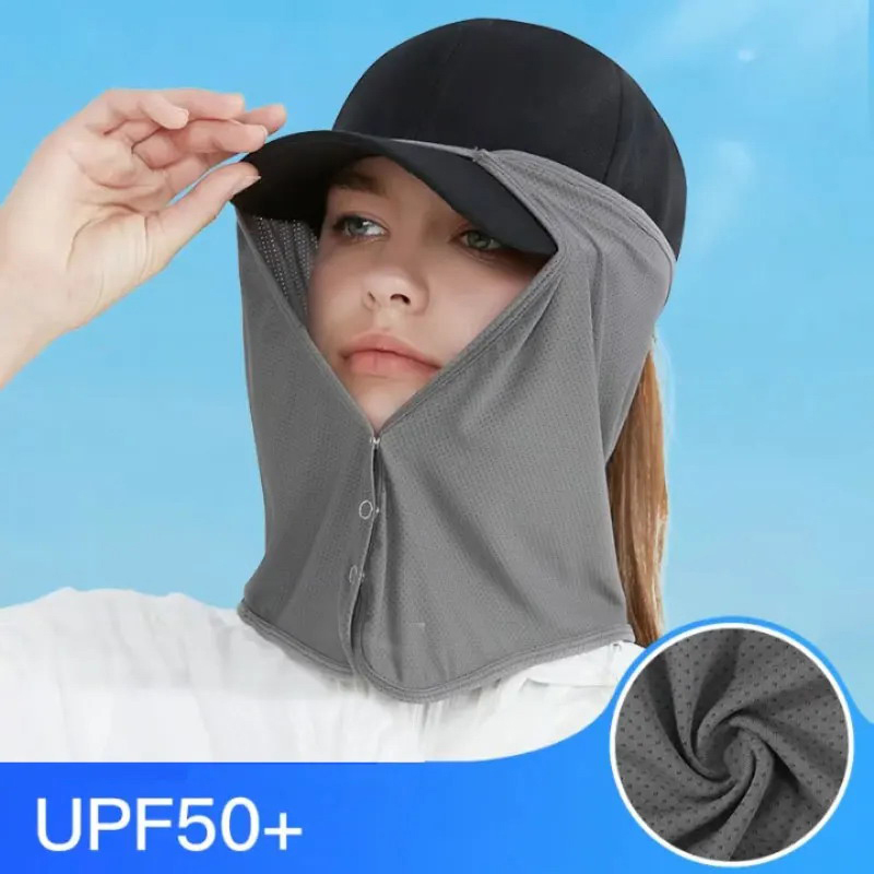 Fishing Mask Sun Protection - Schnell trocknende Angelkappe, Gesicht, Hals, Sonnenschutz,