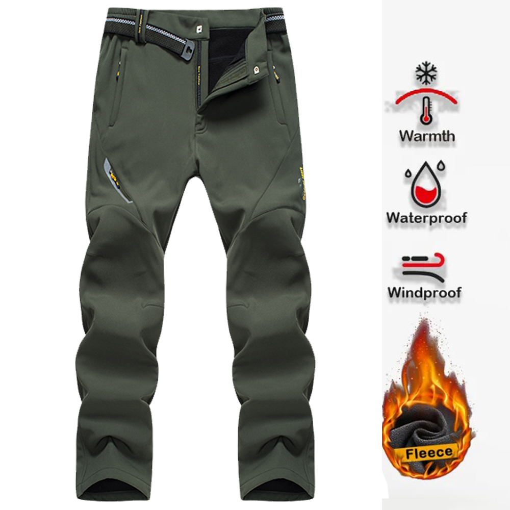 Fishing Pants Waterproof - Herren Wanderhose Softshell Outdoor-Hose Sport Camping