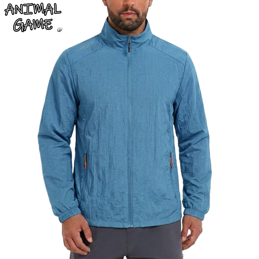Fishing Jacket Waterproof - Herren UPF50+ Performance Sonnenschutzjacke Atmungsaktive Sport-Wasserdichte