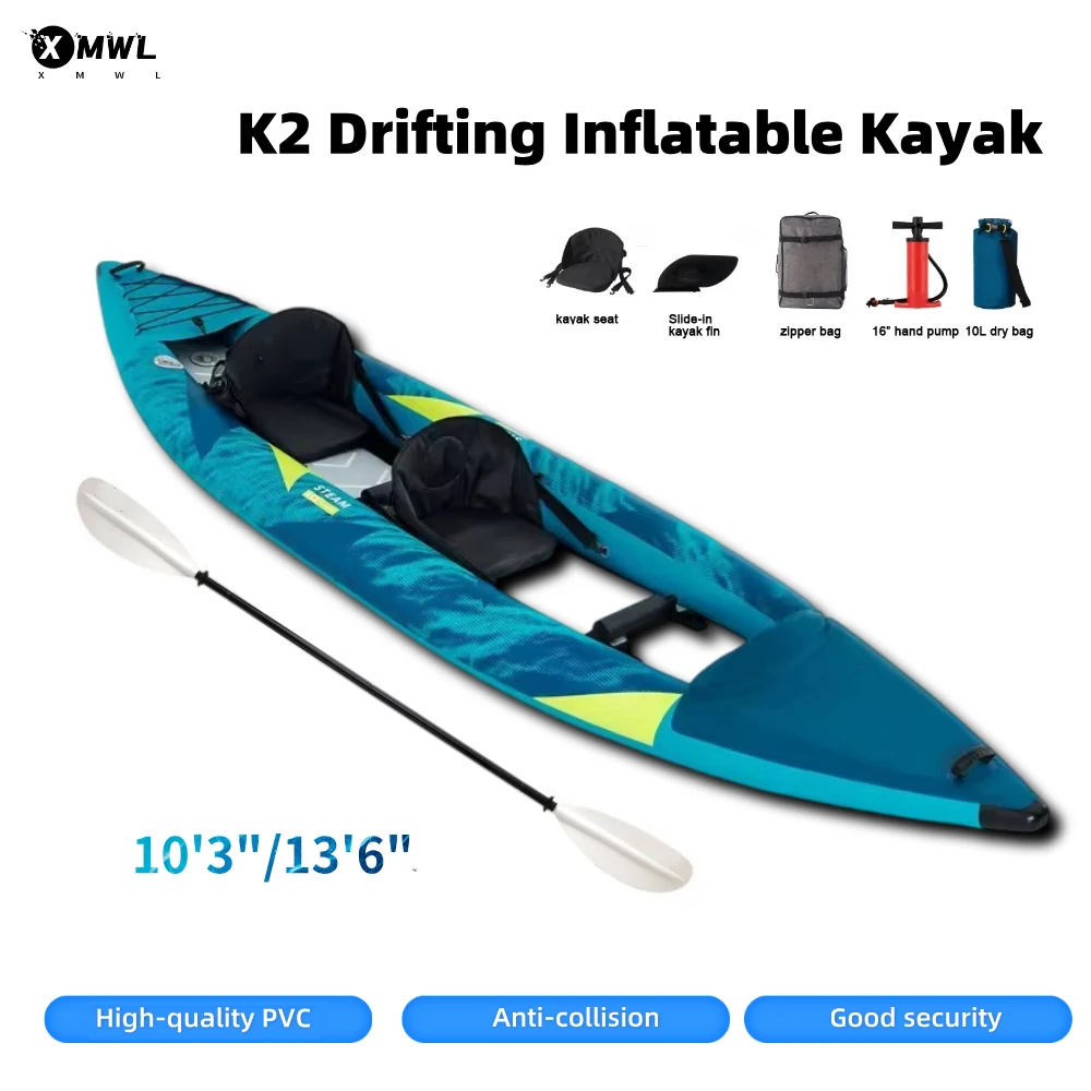Fishing Bag Waterproof - Aufblasbares Kanu-Kajak für 1-2 Personen, 840D