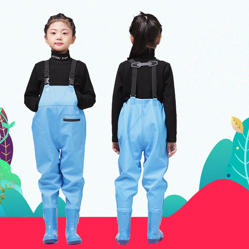 Fishing Rain Suit - Angeln Brust Waders mit Stiefeln für