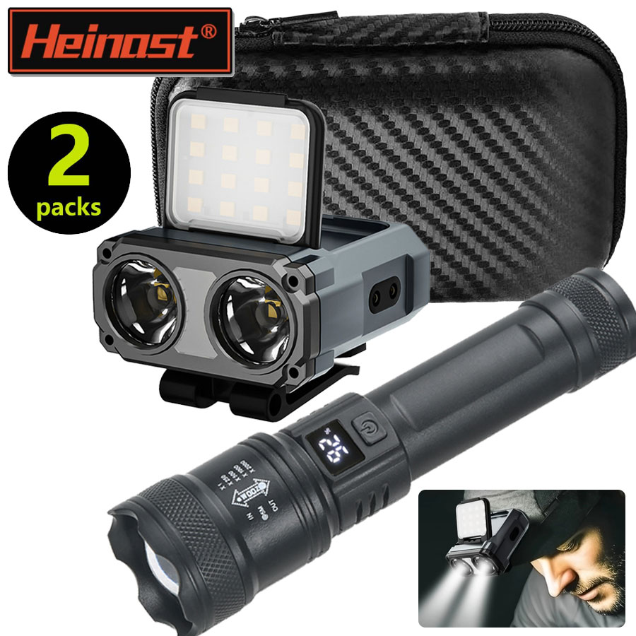 Fishing Hat - Ultrahelle wiederaufladbare Mini-Stirnlampe/tragbare LED-Taschenlampe, wasserdichter Sensor,
