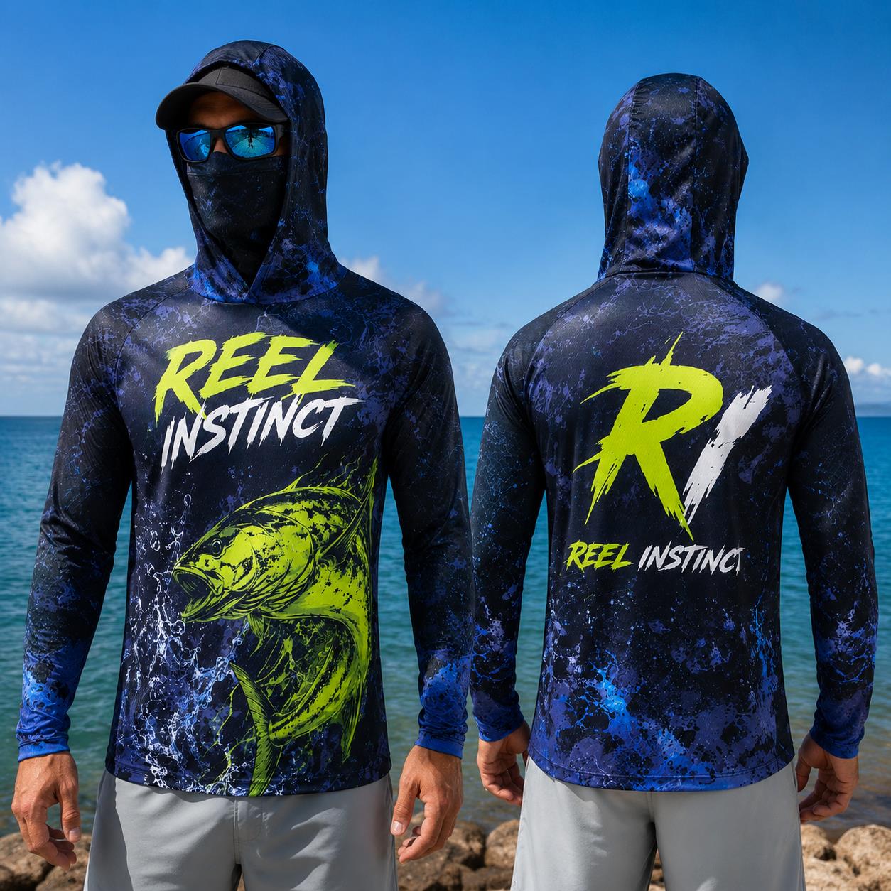 Angler-Hoodie-Shirt für Herren – Fishing Mask Sun Protection Bewertung und Preis