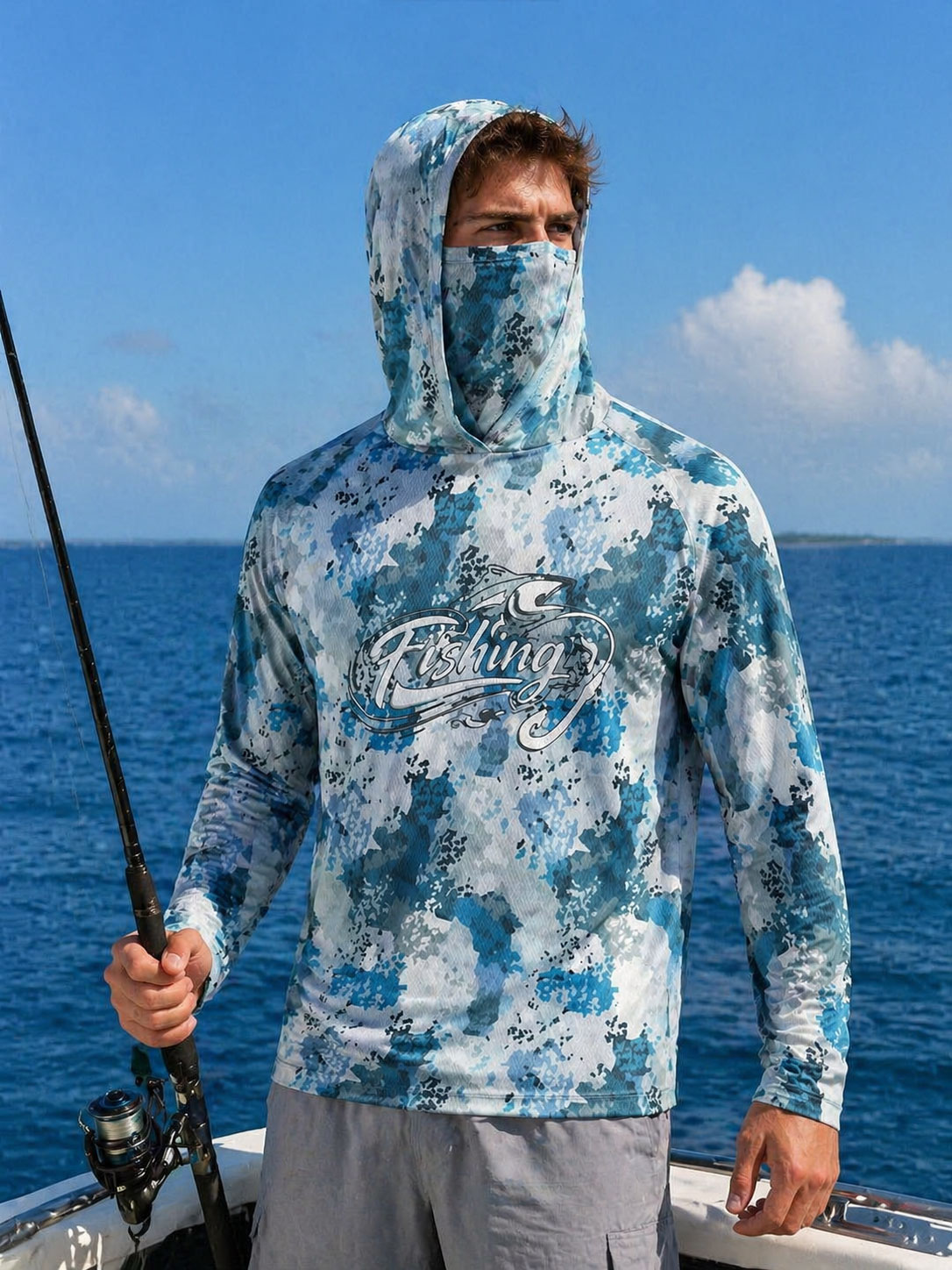 Angelshirt mit Kapuze für Herr – Fishing Mask Sun Protection Bewertung und Preis