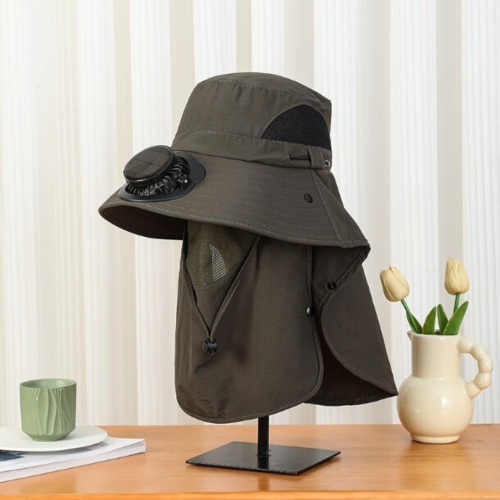 Tragbarer Solar-Ventilatorhut, – Fishing Hat Bewertung und Preis